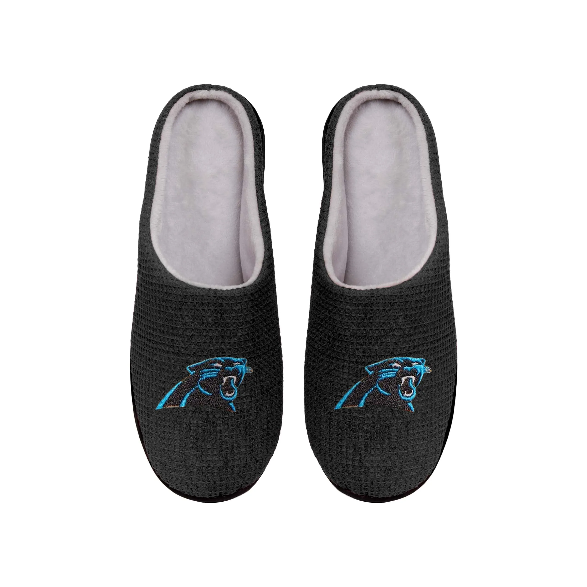 Carolina Panthers NFL Mens Memory Foam Slide Slippers