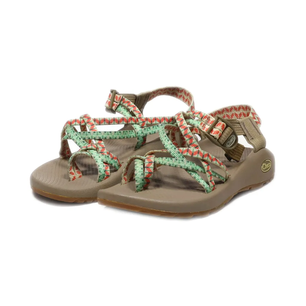 Chaco Flat Sandals Fabric Brown Colour For Women