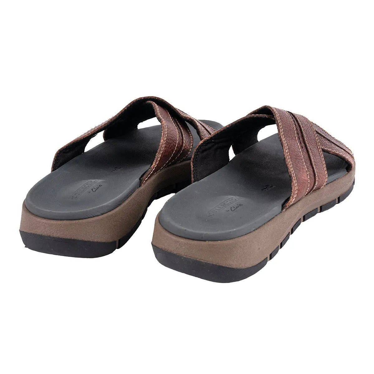 Clarks Brixby Cross Casual Sandals Leather Brown Colour For Men