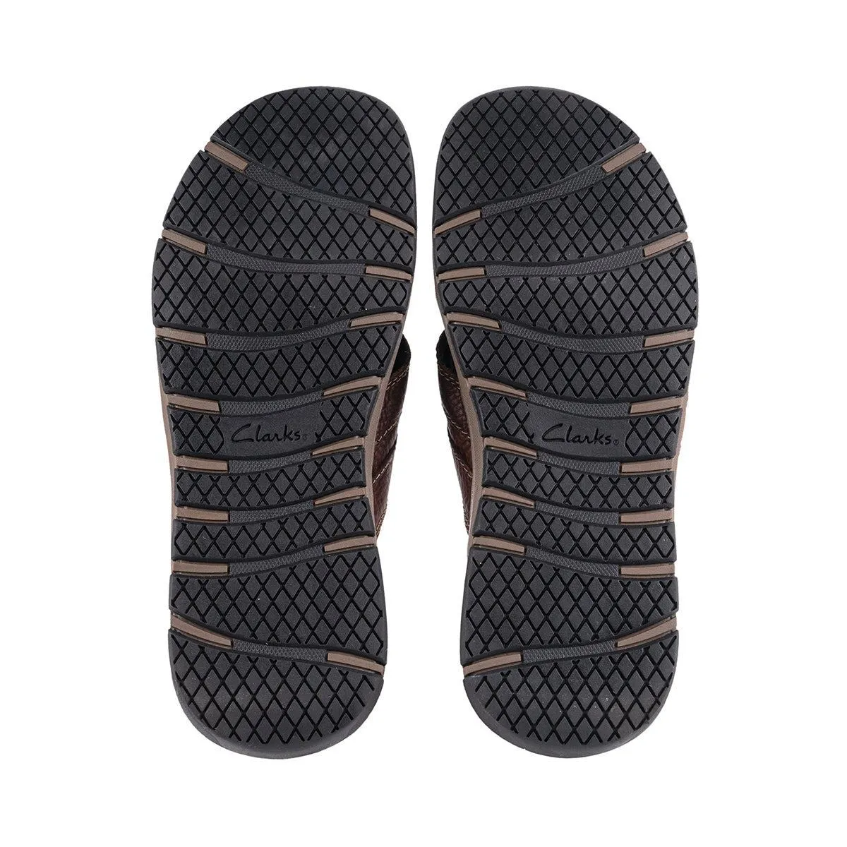Clarks Brixby Cross Casual Sandals Leather Brown Colour For Men