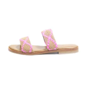 Cox Flat Sandals Leather Multicolour Colour For Women