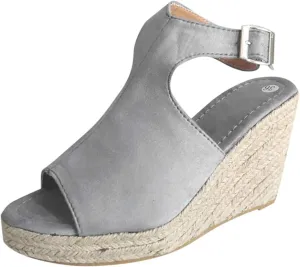 Eduavar Sandals for Women 2023, Orthopedic Sandals for Women Open Toe Ankle Strap Wedge Sandals Summer Dress Shoes
