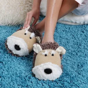 Fuzzy Friends Slippers Dog
