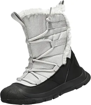 Girl Winter Boots Cozy Faux Fur Anti-Slip Snow Boots Lace Up Comfort Stylish Ankle Booties for Cold Weather