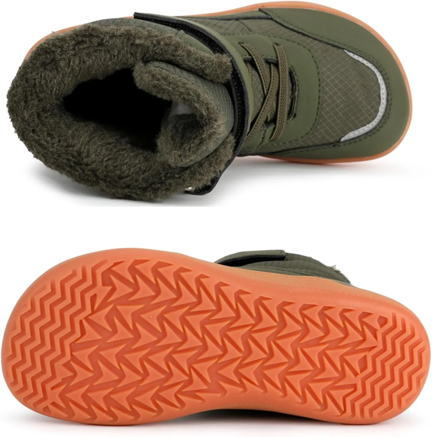 Girls Boys Winter Snow Boots - Comfortable Warm Toddler Winter Shoes Waterproof Kids Ankle Booties Outdoor Walking