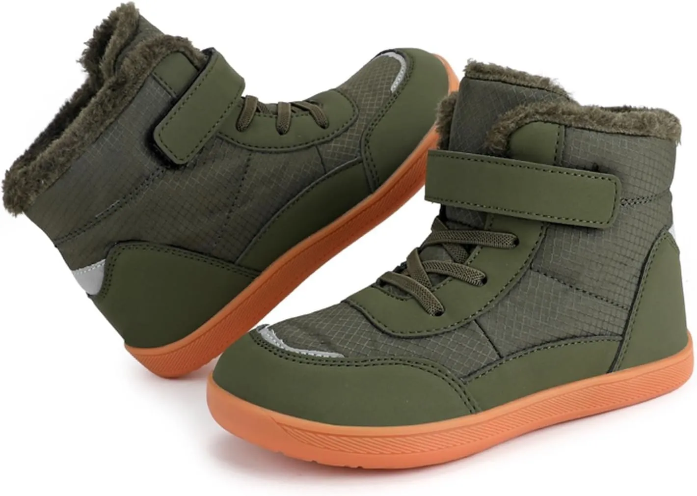 Girls Boys Winter Snow Boots - Comfortable Warm Toddler Winter Shoes Waterproof Kids Ankle Booties Outdoor Walking