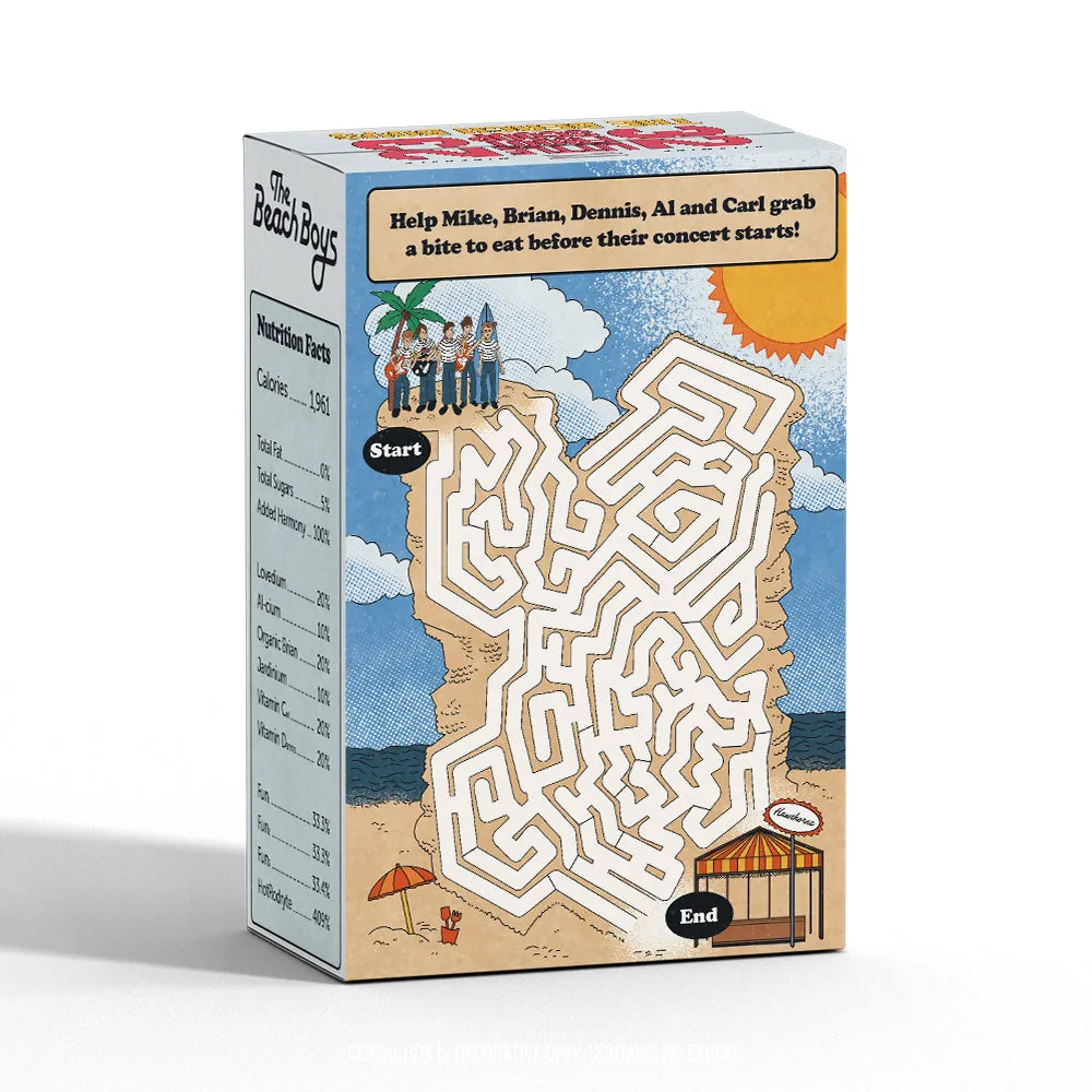 HAWTHORNE BUNDLE (LTD EDITION): The Beach Boys Present: The ABC's of California   DECORATIVE CEREAL BOX   ENAMEL PINS   MUG   STICKER SHEET