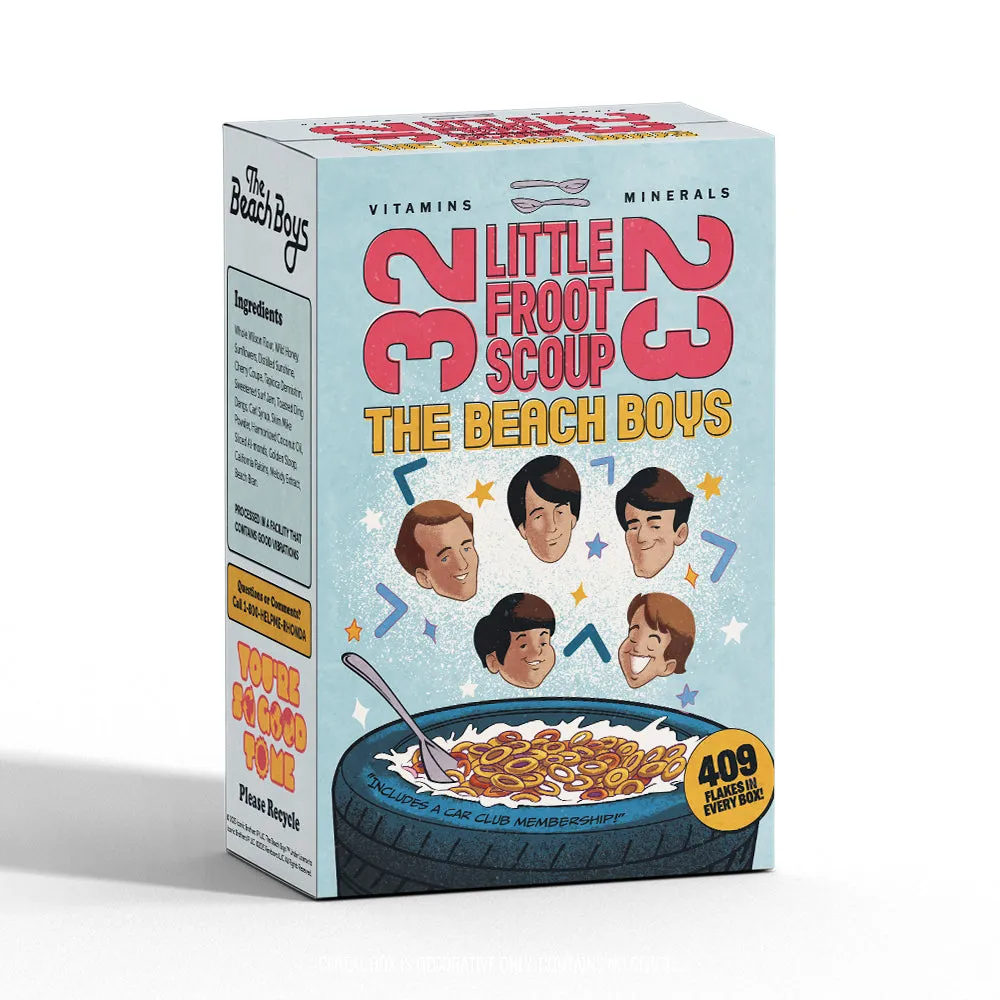 HAWTHORNE BUNDLE (LTD EDITION): The Beach Boys Present: The ABC's of California   DECORATIVE CEREAL BOX   ENAMEL PINS   MUG   STICKER SHEET