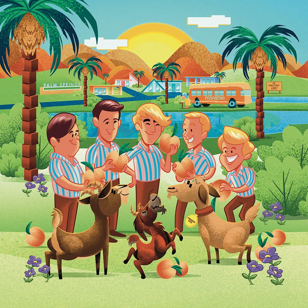 HAWTHORNE BUNDLE (LTD EDITION): The Beach Boys Present: The ABC's of California   DECORATIVE CEREAL BOX   ENAMEL PINS   MUG   STICKER SHEET