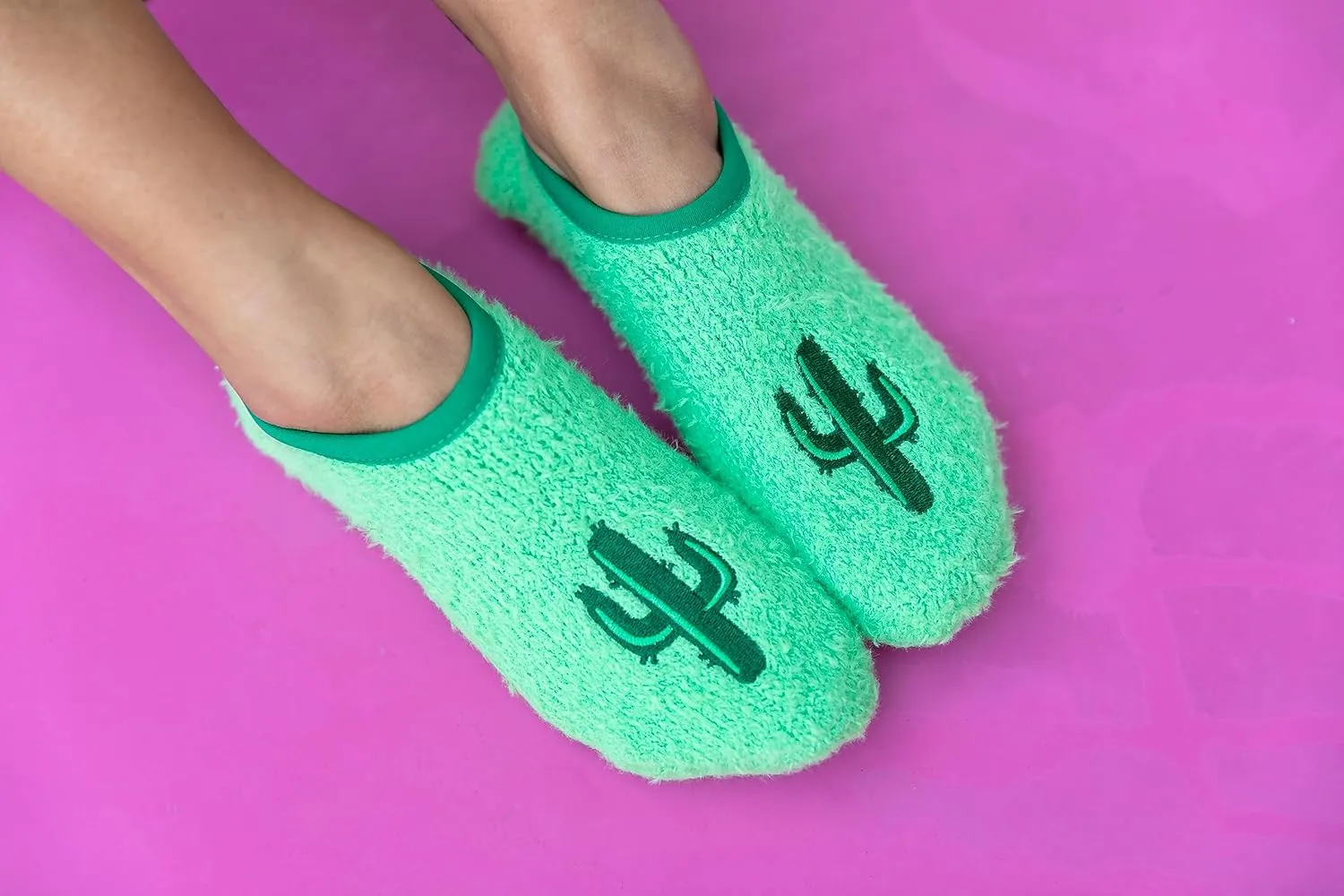Living Royal Fuzzy Socks and Slippers - Cute and Creative Unique Designs Warm and Soft Comfy Grips on Bottom 100% Polyester