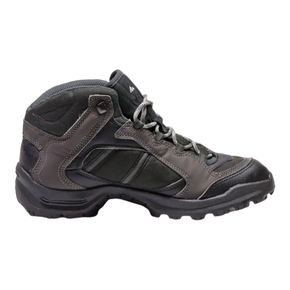 QUECHUA Hiking Boots Black Leather Mens UK 6.5
