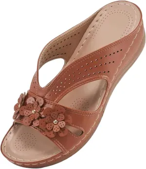 Sandals for Women Wedge Shoes Comfortable Dressy Slip On Lightweight Platform Slides Sandals
