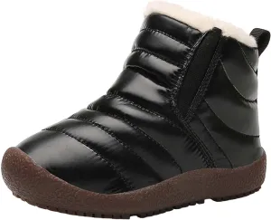Snow Shoes For Boy Outdoor Warm Comfortable Non Slip Mid Calf Padded Small Big Kids Winter Shoes Tall Boots Girls