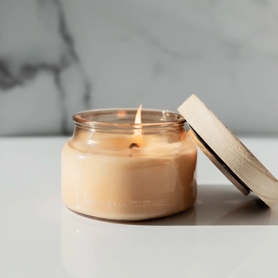 Take A Hike Glass Jar Candle
