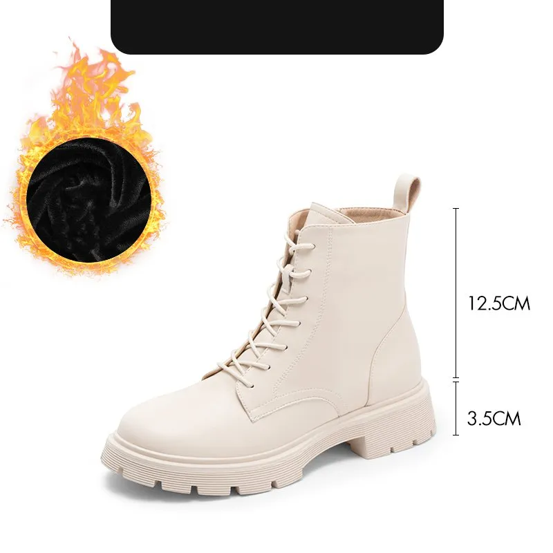 Thick-Soled British Style Short Boots