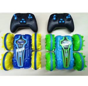 WHIZMAX 2 Pack Amphibious Remote Control Cars Blue Green