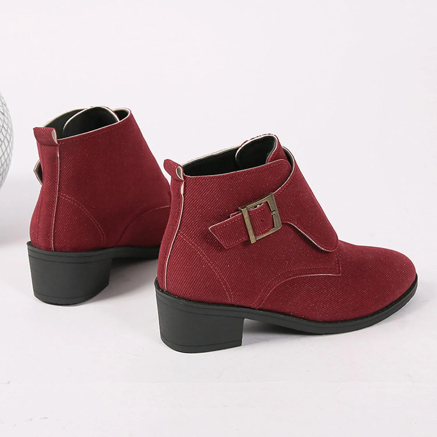 Women's Chunky Block Boots heels Side Zipper BootsKnee High Boots Casual Shoes Combat Chukka Side Zipper Rain Boots Cowboy