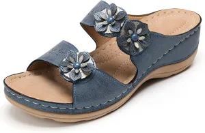 Womens Sandals Comfortable Flip Flops with Arch Support Summer Casual Dressy Wedge Platform Sandals Cute Shoes